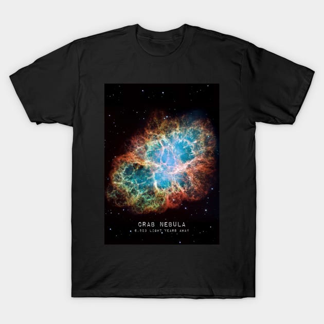 Crab Nebula T-Shirt by Dashu